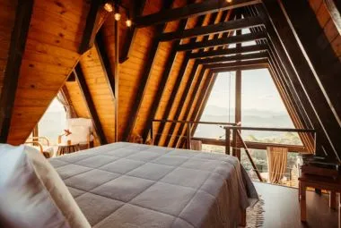 Bedroom with a Beautiful Mountain View