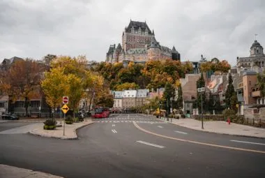 Château Frontenac in Québec City during Fall