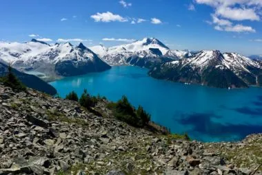 Scenic View Of Snow Capped Mountains , Whistler, BC, Canada