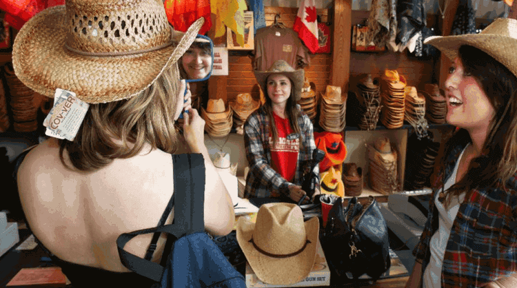 Canadian White Hats Shopping - Calgary