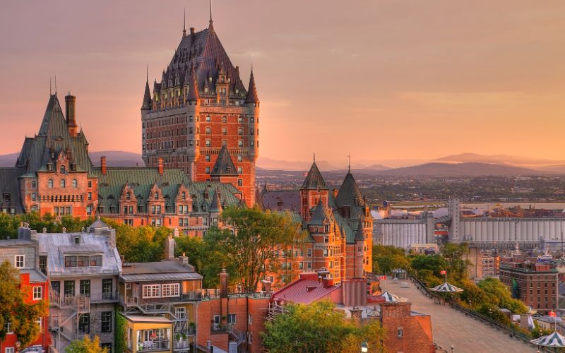 Frontenac Castle in Old Quebec City