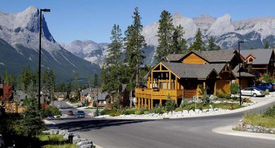View of Canmore City, Canada